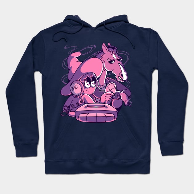 Midnight Horseman Hoodie by fitasartwork